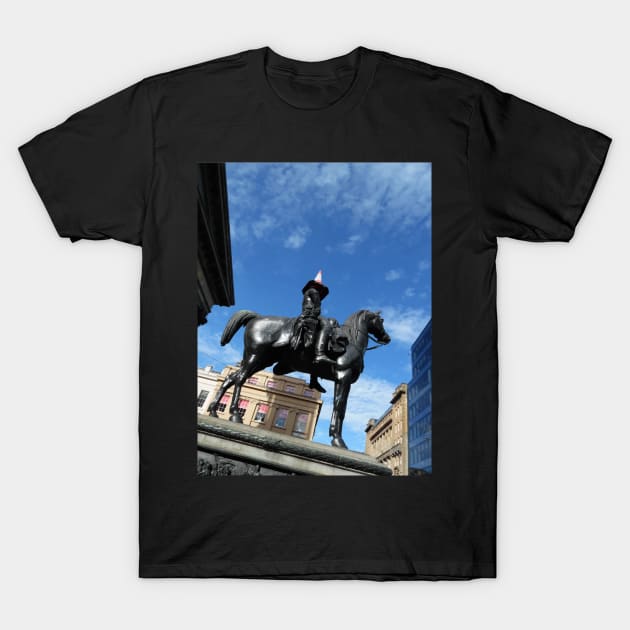 Scottish Photography Series (Vectorized) - Duke of Wellington Statue Glasgow #1 T-Shirt by MacPean